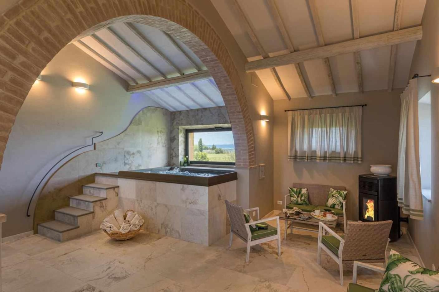 Villa I Cipressini Piscina Riscaldata Spa Toscana Pienza Exterior foto